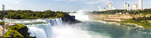 Niagara Falls, panorama, long exposure, silk water - New York, USA