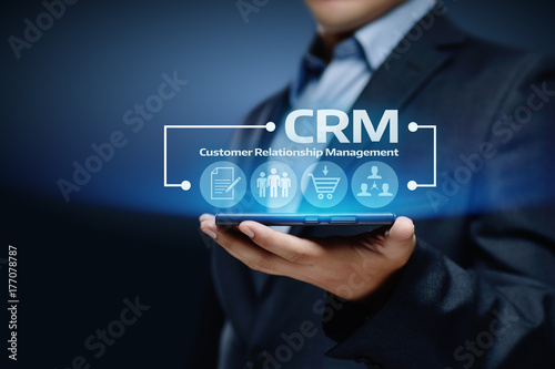 CRM Customer Relationship Management Business Internet Techology Concept