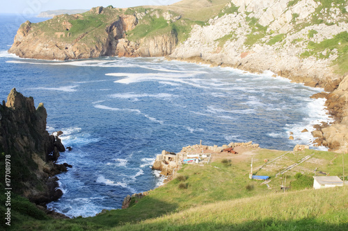 photographs of cantabria and Asturias showing their animal landscapes and architecture