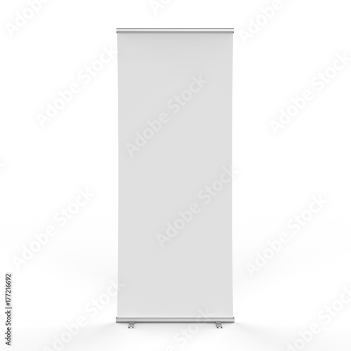 empty roll up banner