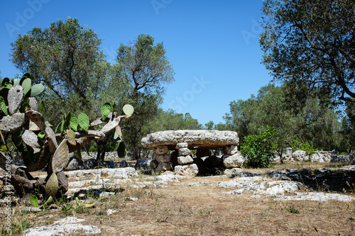 Dolmen in the Apulian countryside