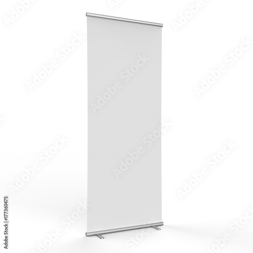 empty roll up banner