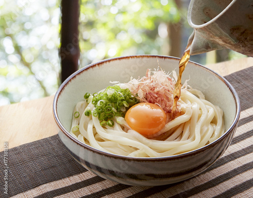 讃岐うどん 釜玉ぶっかけ