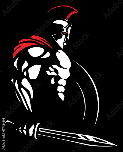 Spartan 2 / Illustration of Spartan warrior.