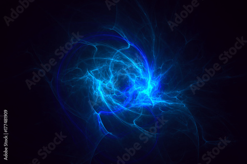 3D rendering abstract fractal light background