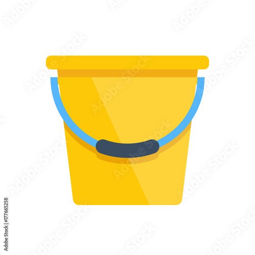 Vector yellow bucket