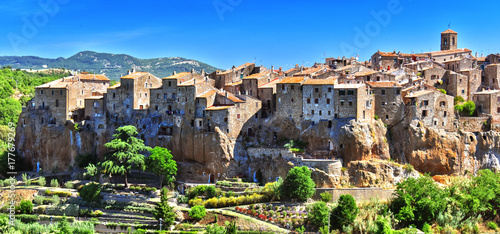 City of Pitigliano in the province of Grosseto in Tuscany, Italy