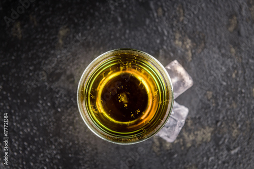 Some Energy Drinks on a dark slate slab