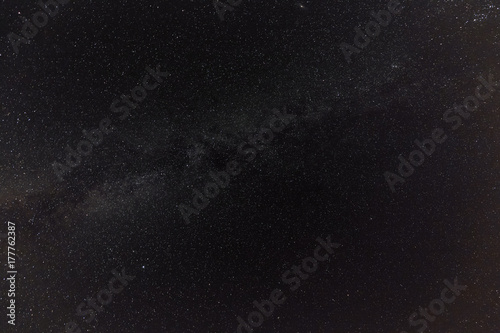 Starry sky and milky way in the period of the new moon . Night photography.