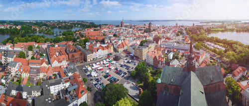 Panorama Stralsund in Sommer