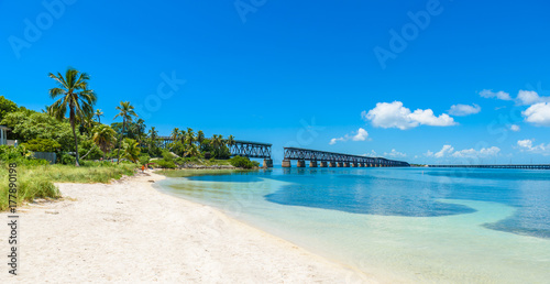 Bahia Honda State Park - Calusa Beach, Florida Keys - tropical coast with paradise beaches - USA