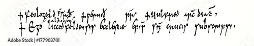 Script of Anglo-Saxon England (part of insular script), 803 (from Meyers Lexikon, 1896, 13/420/421)