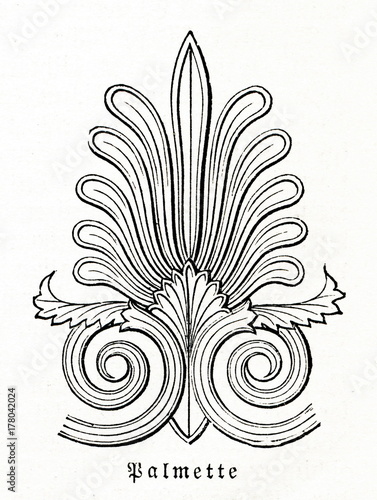 Palmette (from Meyers Lexikon, 1896, 13/447)