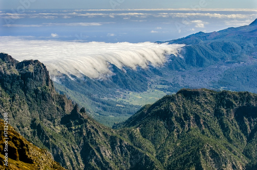 Passatwalze auf la palma, kanarische inseln