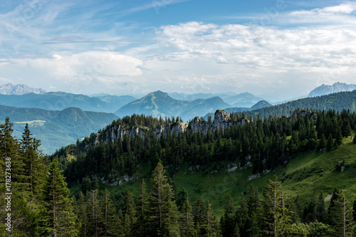 View to the alps from the Kampenwand