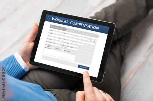 Man applying for workers compensation