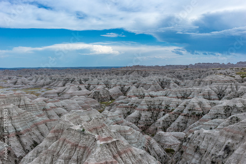 badlands, zachód, park narodowy, stany zjednoczone, ameryka, góra, badlands, pustynia, suchy, nieużytki, płaskowyż, przygoda, pejzaż, dzień ,niebo