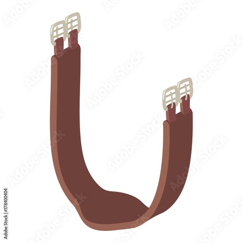 Horse girth icon, isometric style