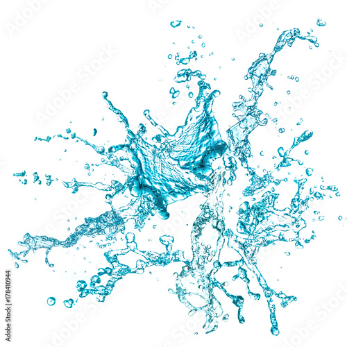 Abstract form of splash water
