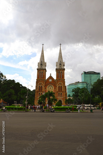 Notre-Dame Cathedral Basilica of Saigon - August 2017, Ho Chi Minh City, Vietnam