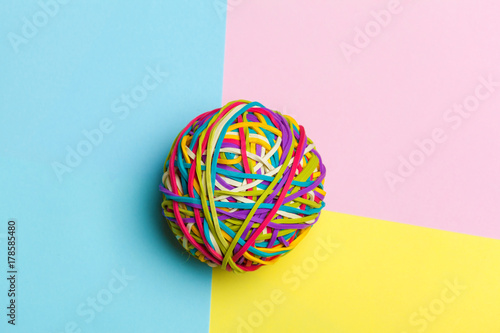 elastic bands ball