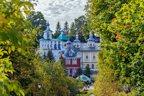 Pskovo-Pechersky Dormition Monastery. Pskov region, Russia