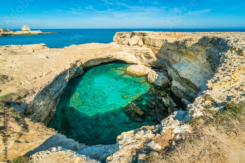  The famous Grotta della Poesia, province of Lecce, in the Salento region of Puglia, southern Italy.