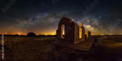 Milky way at Fort Griffin, Texas USA