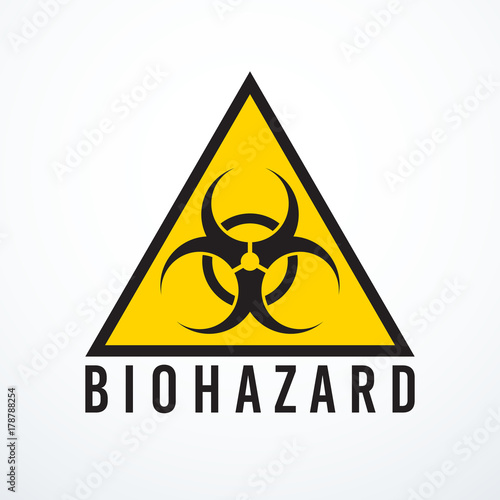Vector biohazard sign