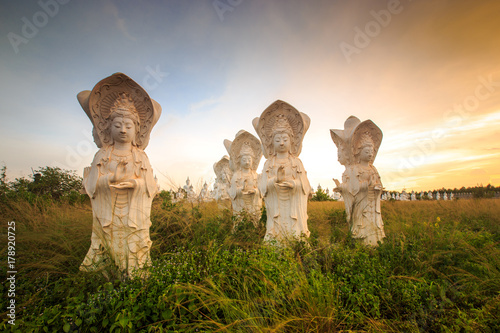  The Chinese goddess statue named Guan Yin, that Thai representation of the Chinese kindness God. Quan Yin, Kuan Yim