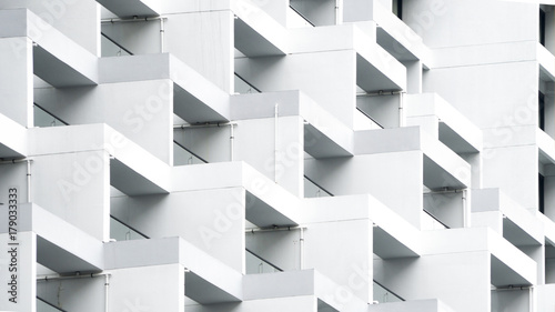 exterior white concrete pattern wall building