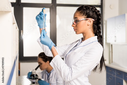 Young scientist in laboratory