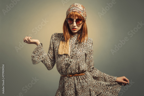 Sixties Retro Hippy Chick