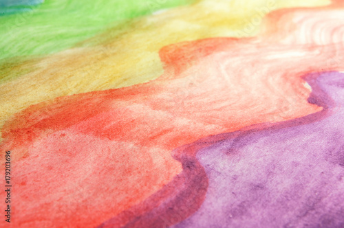 Abstract colorful watercolor for background