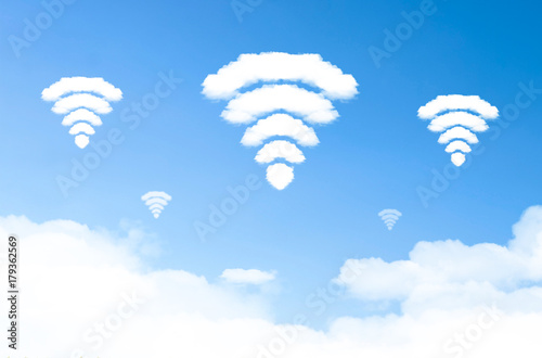 wifi cloud shape