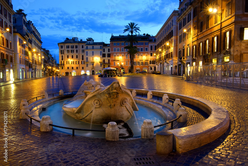 Fountain Barcaccia in Rome