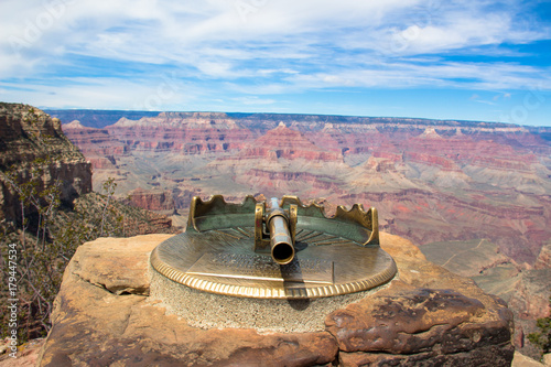 Grand Canyon South Rim Scenic Locator Arizona USA