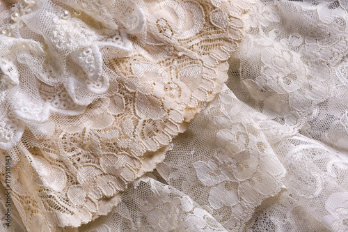 Vintage lace fabrics