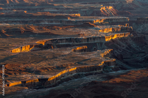 Green river canyon sunset in Canyonlands