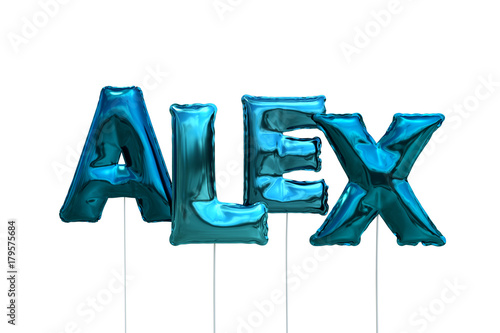 Luftballons Name Alex