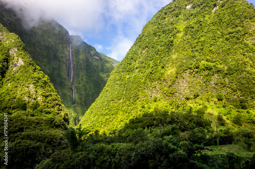 Waterfall in La Reunion island