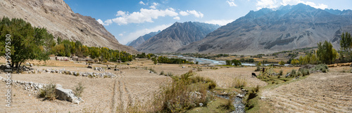 Within the Wakhan Corridor, Afghanistan, view from the fields