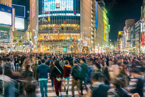 Pedestrians crosswalk at Shibuya Tokyo