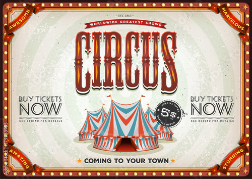 Vintage Old Circus Poster