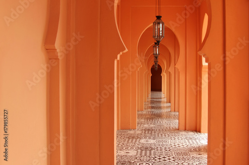Entry arch in architecture morocco style