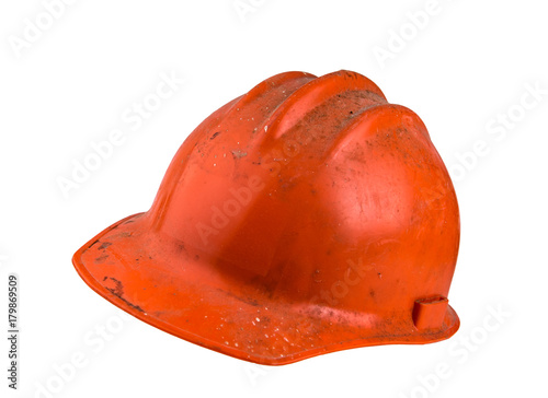 Dirty hard hat