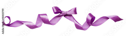 Lilac silk ribbon bow