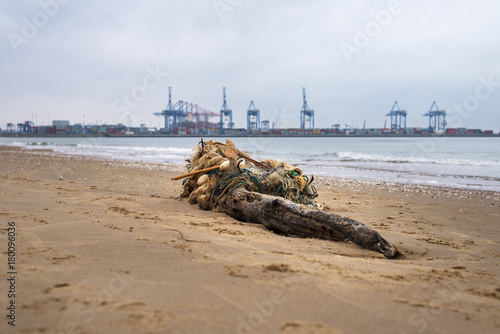 Stogi Beach at Baltic Sea. Gdansk, Poland. 