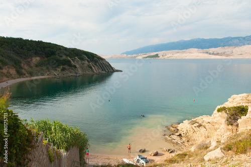 Beautiful beach on pag island