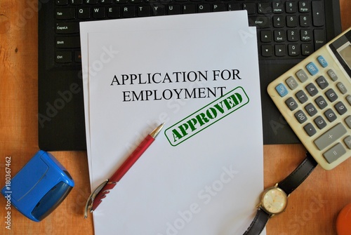 Application for employment approved